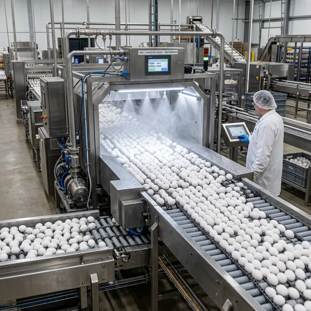 Commercial Egg Washing